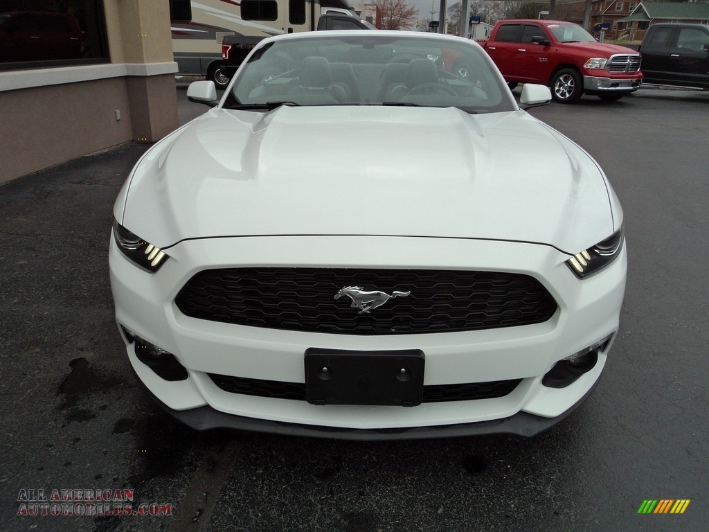 2016 Mustang EcoBoost Premium Convertible - Oxford White / Ebony photo #24