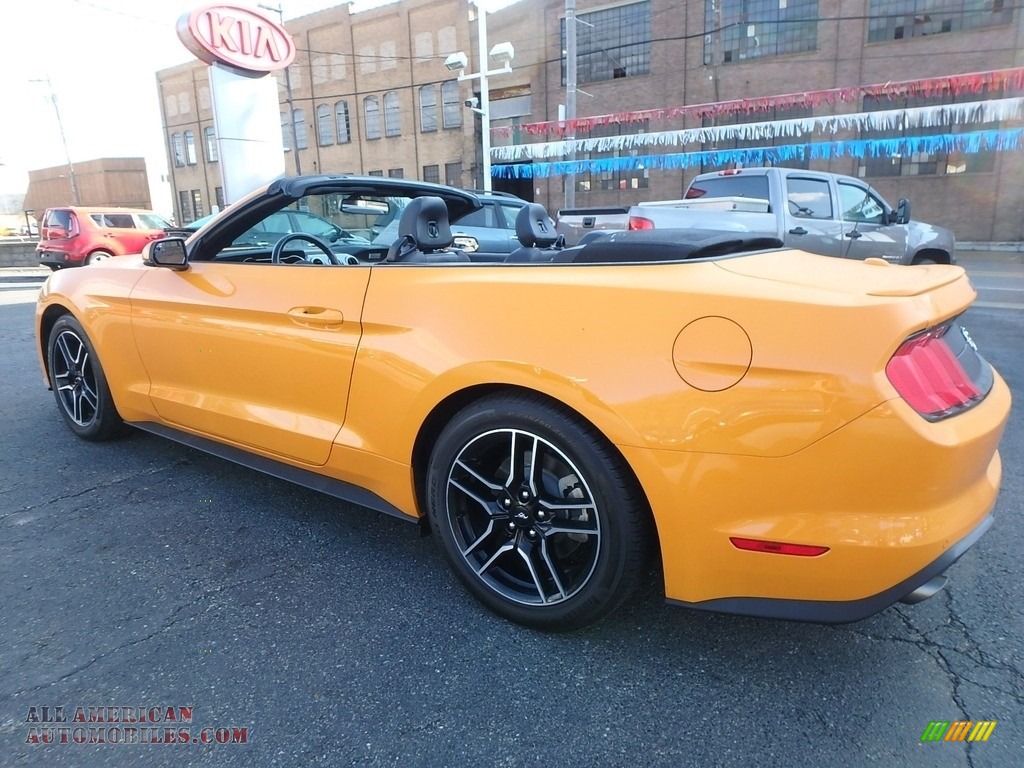 2018 Mustang EcoBoost Premium Convertible - Orange Fury / Ebony photo #4