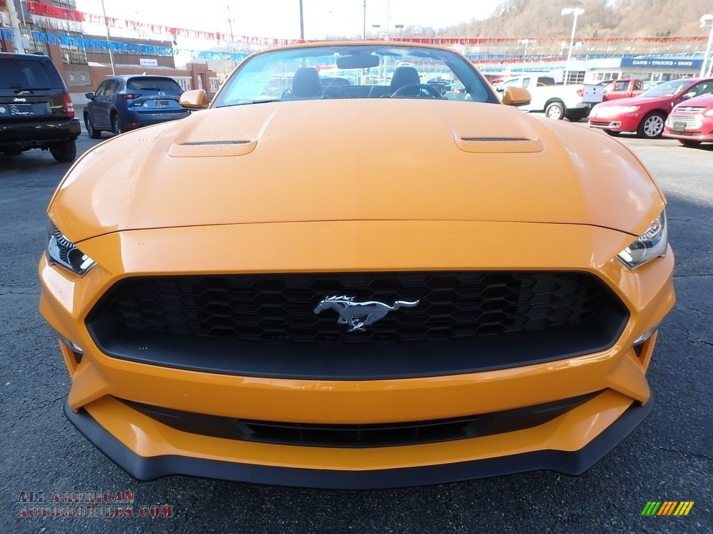 2018 Mustang EcoBoost Premium Convertible - Orange Fury / Ebony photo #8