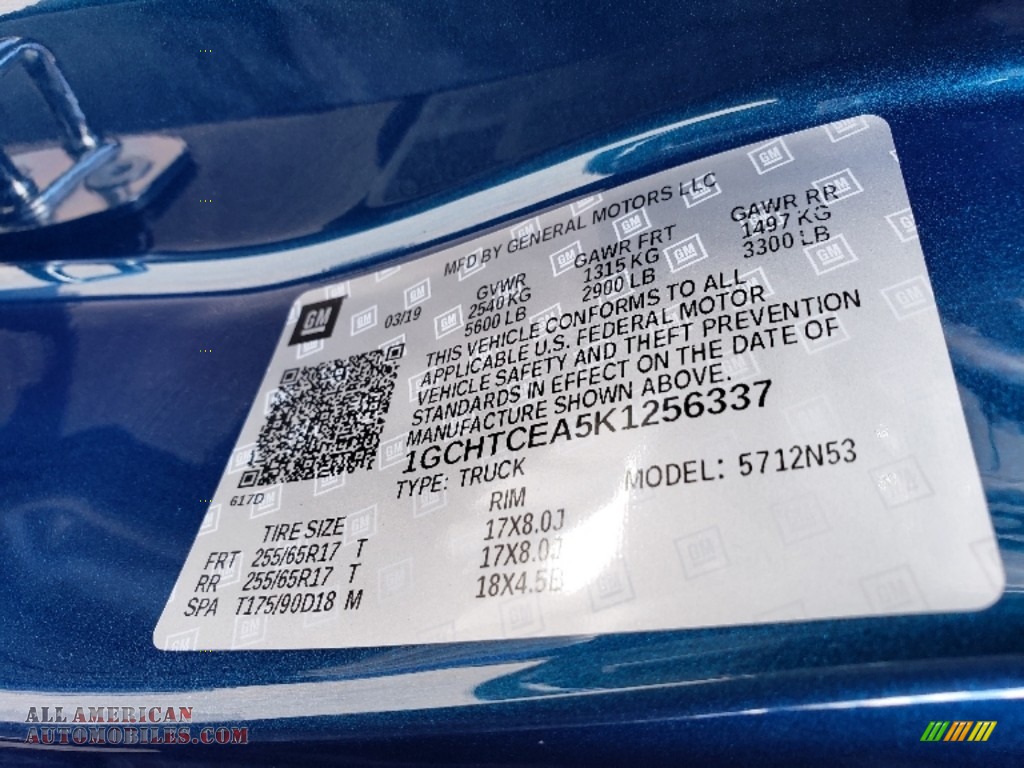 2019 Colorado LT Extended Cab 4x4 - Pacific Blue Metallic / Jet Black photo #6