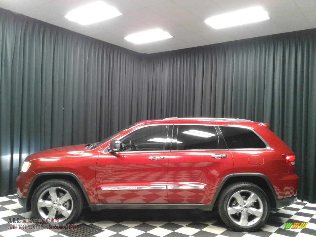 Inferno Red Crystal Pearl / Black/Light Frost Beige Jeep Grand Cherokee Limited 4x4