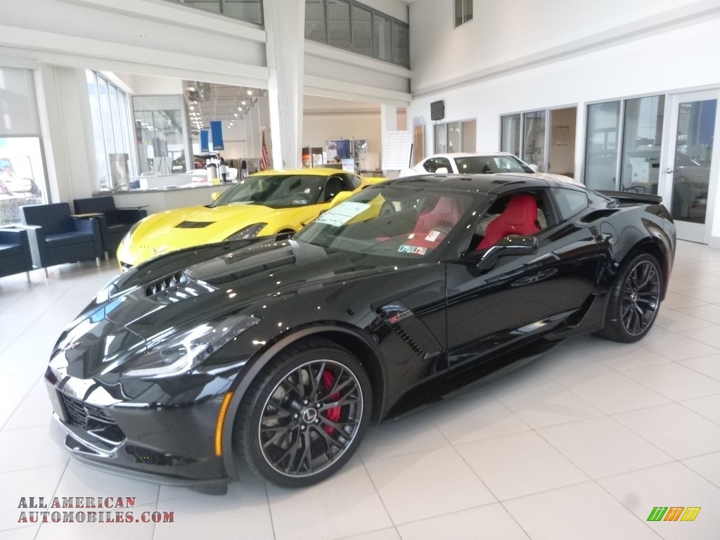 2019 Corvette Z06 Coupe - Black / Adrenaline Red photo #1