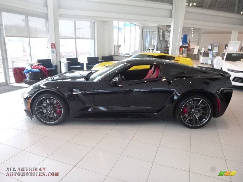 2019 Corvette Z06 Coupe - Black / Adrenaline Red photo #3