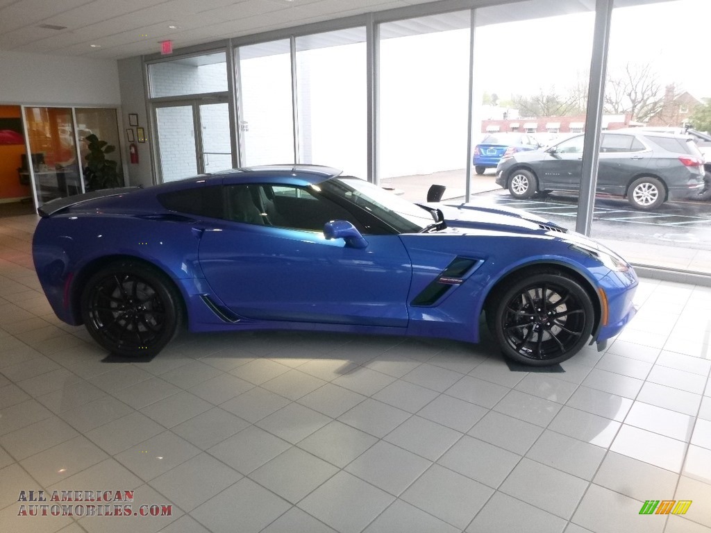 2019 Corvette Grand Sport Coupe - Elkhart Lake Blue Metallic / Black photo #3