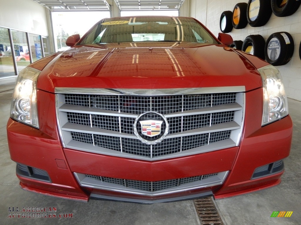 2010 CTS 4 3.0 AWD Sedan - Crystal Red Tintcoat / Cashmere/Cocoa photo #10