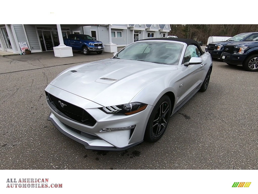 2019 Mustang GT Premium Convertible - Ingot Silver / Ebony photo #3