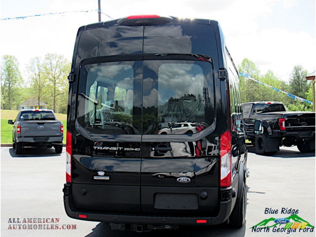 2019 Transit Passenger Wagon XLT 350 HR Long - Shadow Black / Charcoal black photo #4