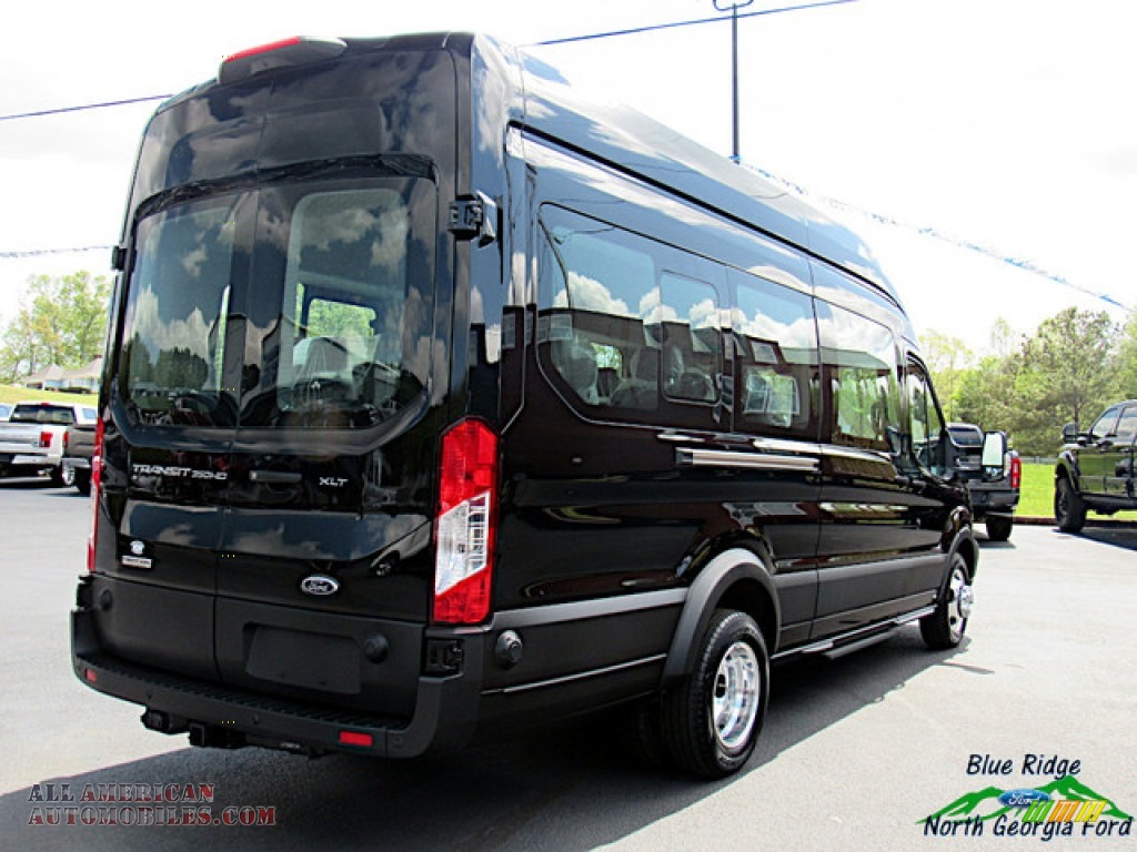 2019 Transit Passenger Wagon XLT 350 HR Long - Shadow Black / Charcoal black photo #5