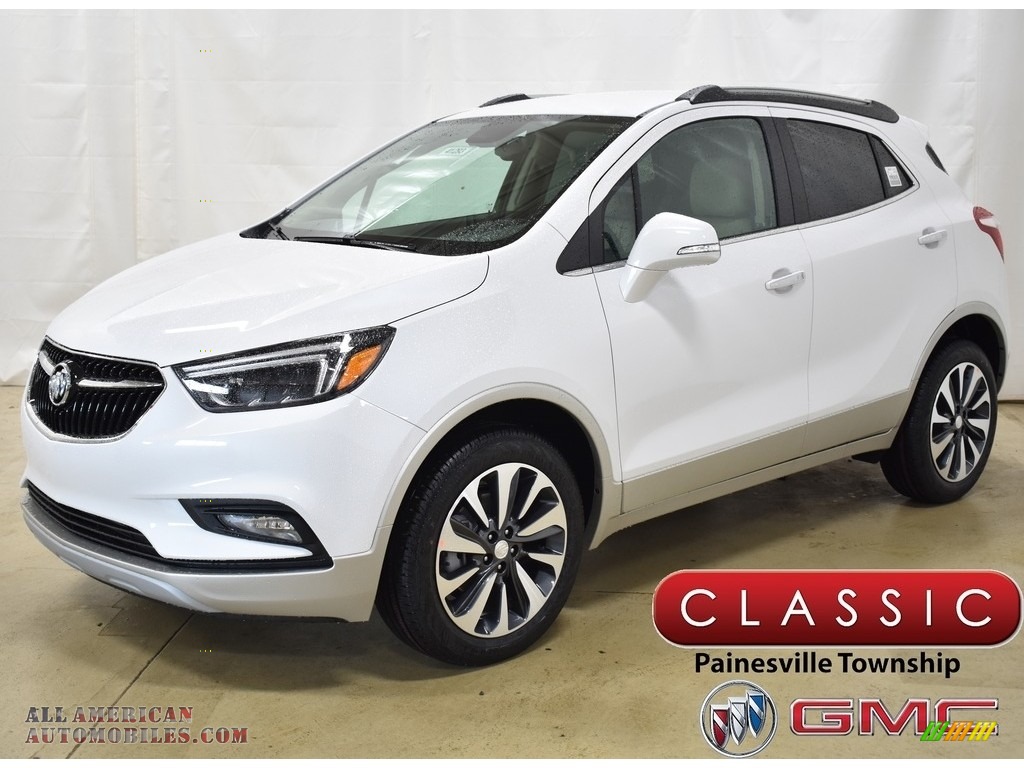 White Frost Tricoat / Shale Buick Encore Essence AWD