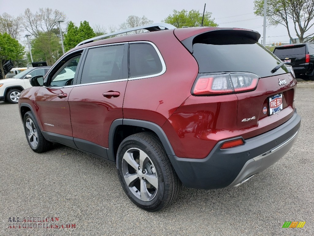 2019 Cherokee Limited 4x4 - Velvet Red Pearl / Black/Ski Grey photo #4