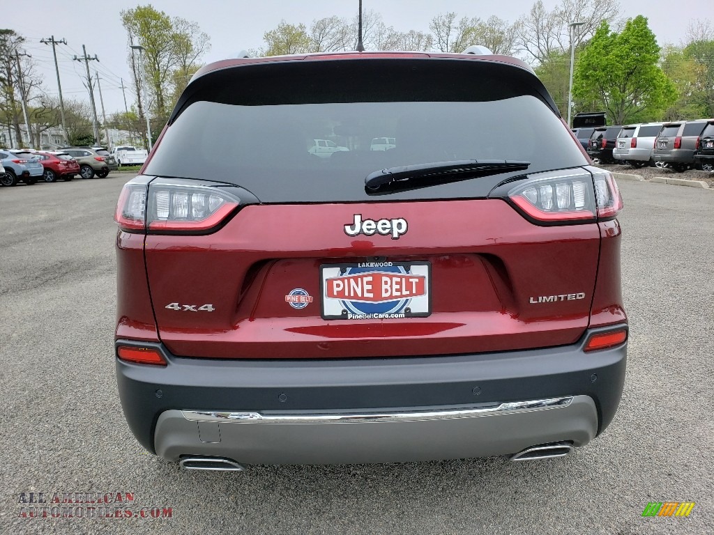 2019 Cherokee Limited 4x4 - Velvet Red Pearl / Black/Ski Grey photo #5