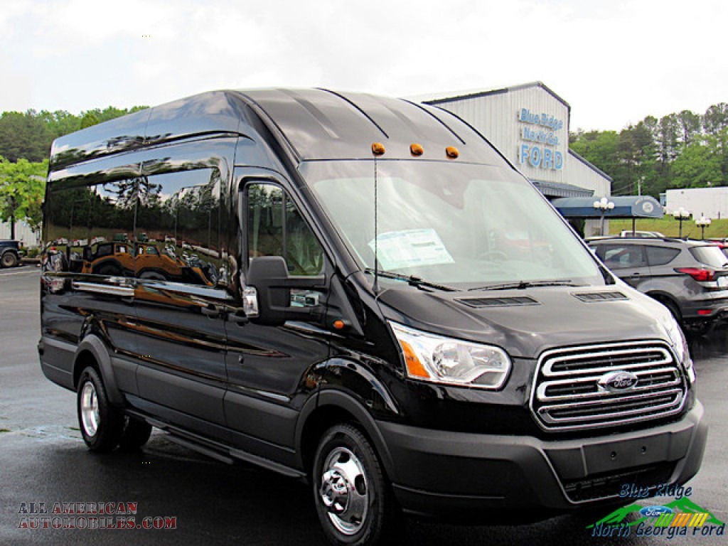 2019 Transit Passenger Wagon XLT 350 HR Long - Shadow Black / Charcoal black photo #7