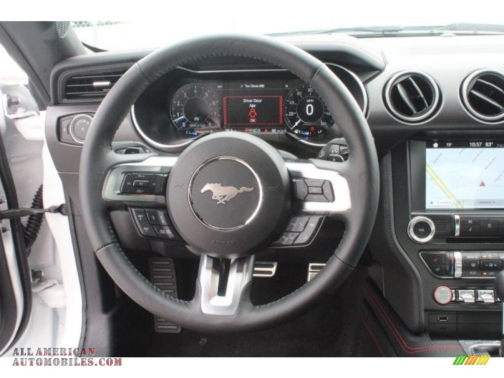 2019 Mustang California Special Fastback - Oxford White / Ebony w/Miko Suede and Red Accent Stitching photo #21
