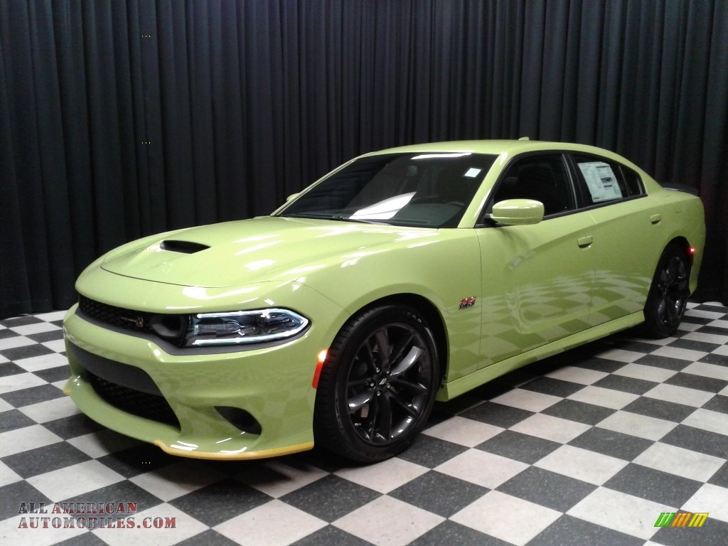 2019 Charger R/T Scat Pack - Sublime Metallic / Black photo #2