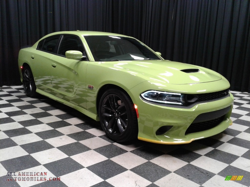 2019 Charger R/T Scat Pack - Sublime Metallic / Black photo #4