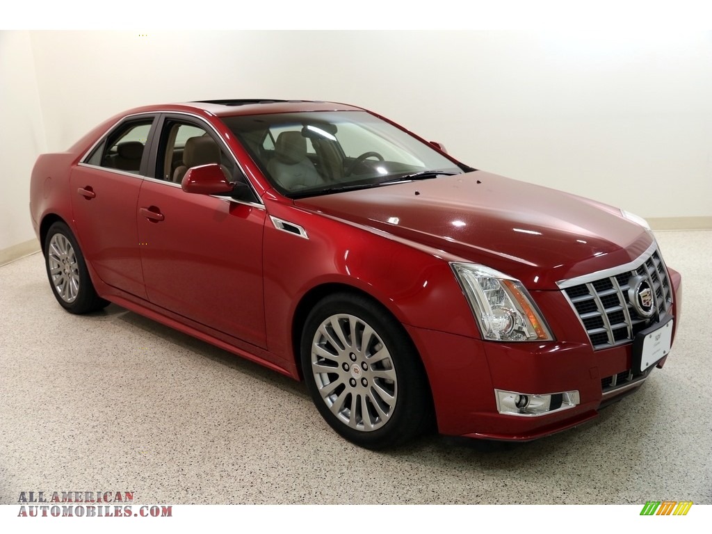 Crystal Red Tintcoat / Cashmere/Cocoa Cadillac CTS 4 3.6 AWD Sedan