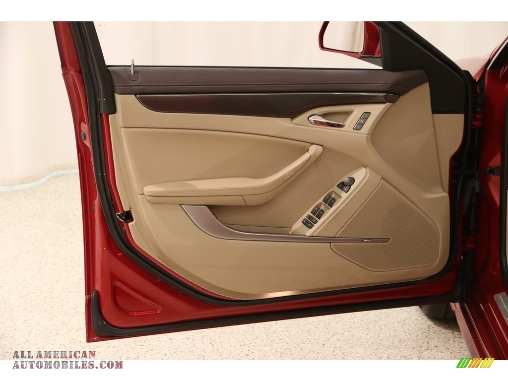 2012 CTS 4 3.6 AWD Sedan - Crystal Red Tintcoat / Cashmere/Cocoa photo #4