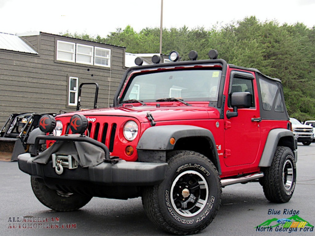 Flame Red / Dark Slate Gray/Medium Slate Gray Jeep Wrangler X 4x4