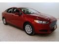 Ford Fusion S Ruby Red Metallic photo #1