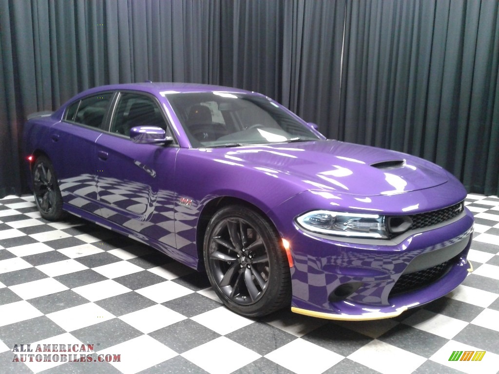 2019 Charger R/T Scat Pack - Plum Crazy Pearl / Black photo #4