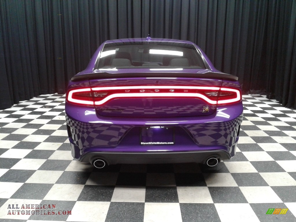 2019 Charger R/T Scat Pack - Plum Crazy Pearl / Black photo #7