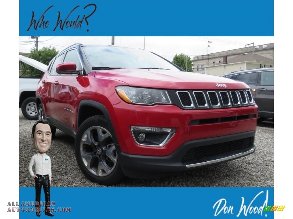 Red-Line Pearl / Black Jeep Compass Limited 4x4