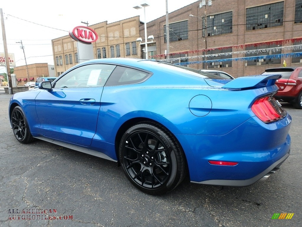 2019 Mustang EcoBoost Fastback - Velocity Blue / Ebony photo #4