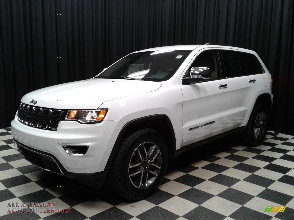 2019 Grand Cherokee Limited 4x4 - Bright White / Light Frost Beige/Black photo #2