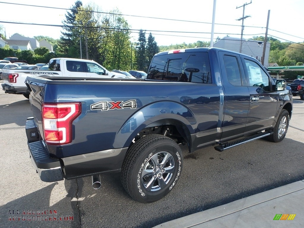 2019 F150 XLT SuperCab 4x4 - Blue Jeans / Earth Gray photo #5