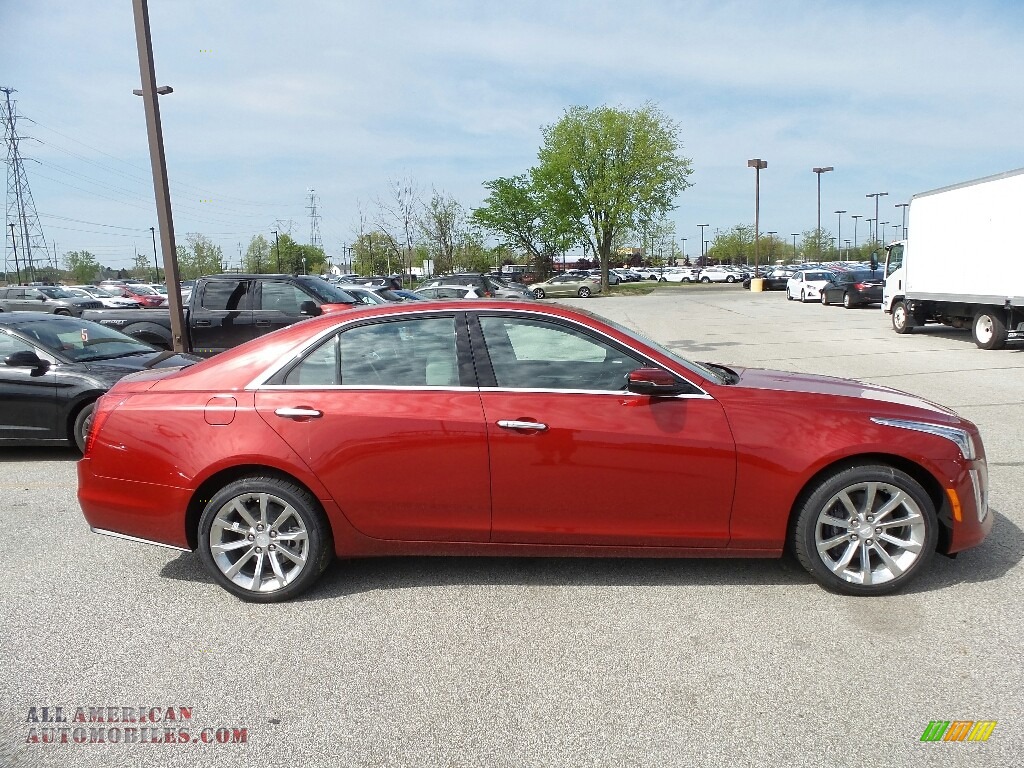 2019 CTS Luxury AWD - Red Obsession Tintcoat / Light Platinum photo #2