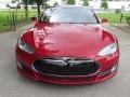 Tesla Model S 90D Red Multi-Coat photo #7