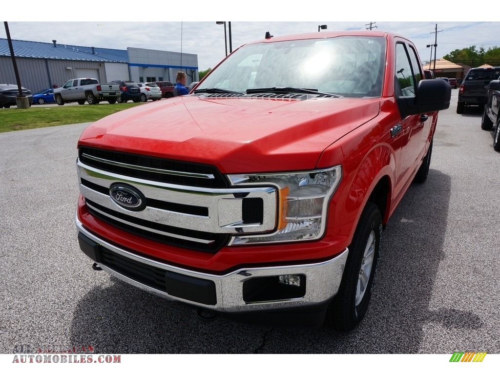 Race Red / Earth Gray Ford F150 XLT SuperCab 4x4
