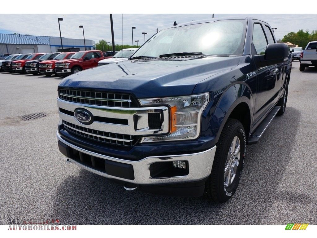 Blue Jeans / Earth Gray Ford F150 XLT SuperCab 4x4