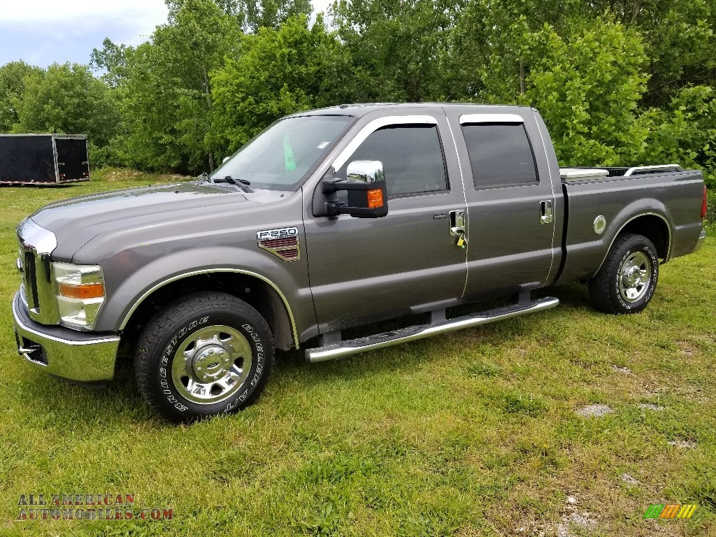 Dark Shadow Grey Metallic / Medium Stone Ford F250 Super Duty XLT Crew Cab