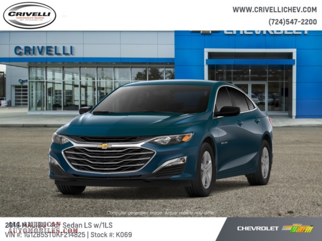 Pacific Blue Metallic / Jet Black Chevrolet Malibu LS