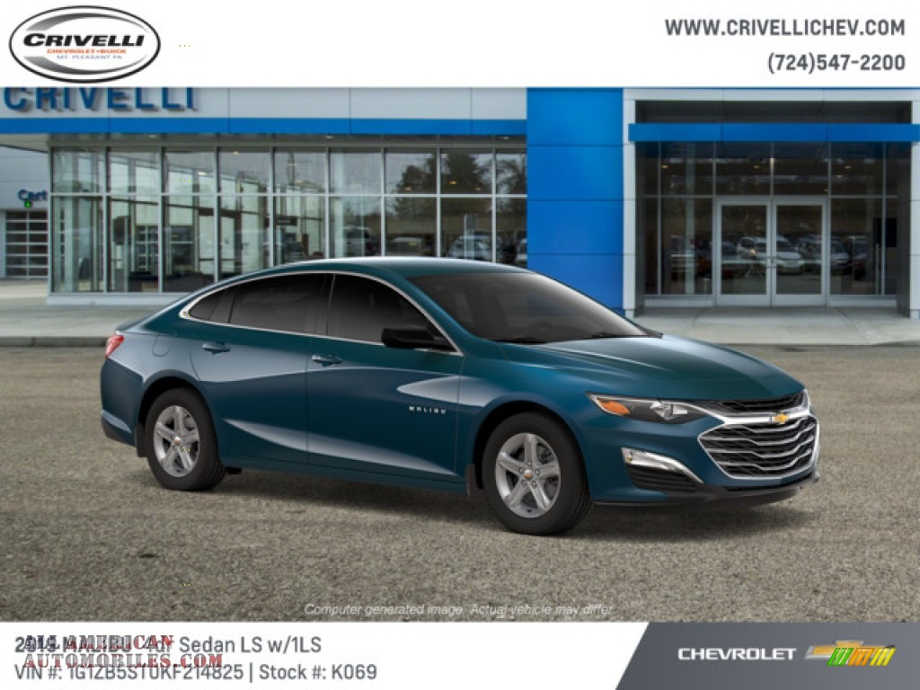 2019 Malibu LS - Pacific Blue Metallic / Jet Black photo #3