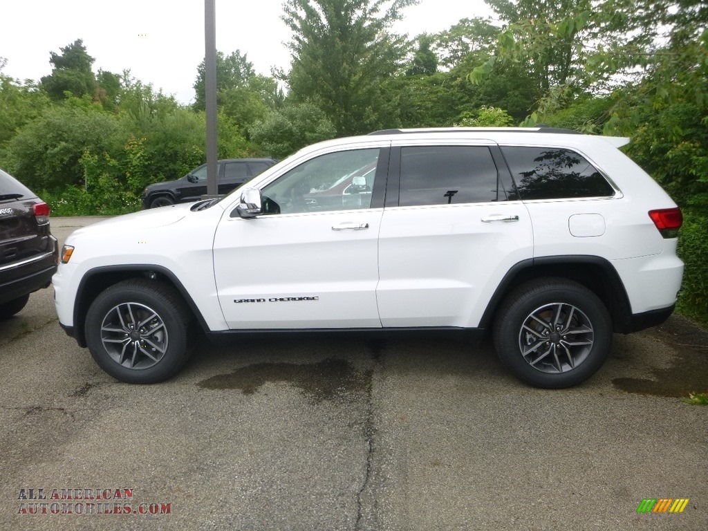 2019 Grand Cherokee Limited 4x4 - Bright White / Light Frost Beige/Black photo #4