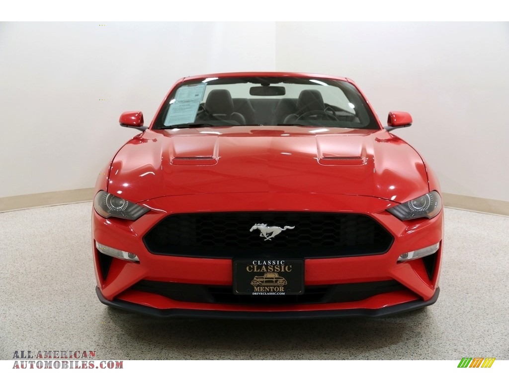 2019 Mustang EcoBoost Premium Convertible - Race Red / Ebony photo #3