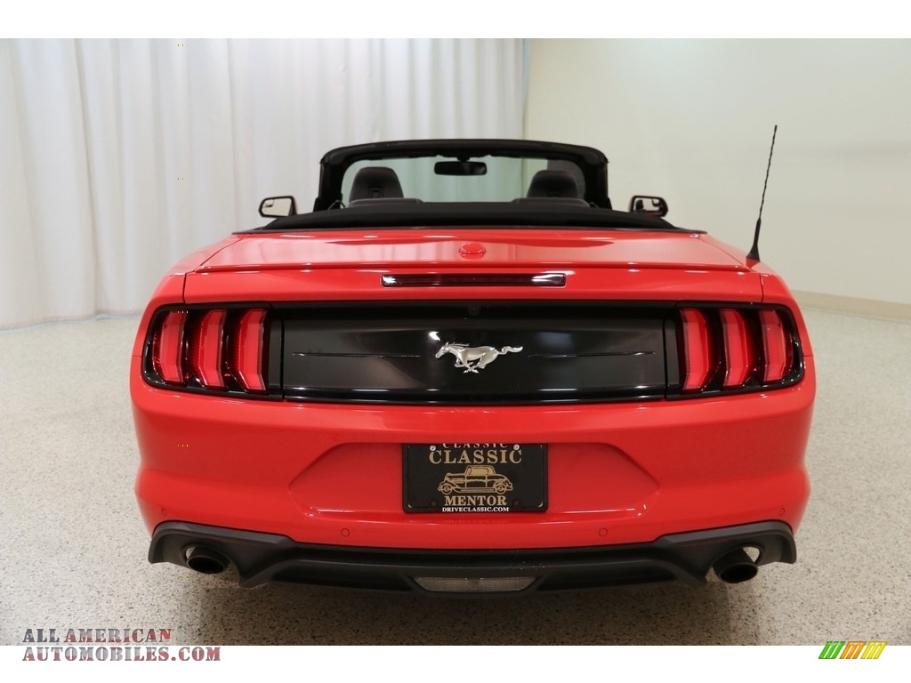 2019 Mustang EcoBoost Premium Convertible - Race Red / Ebony photo #19