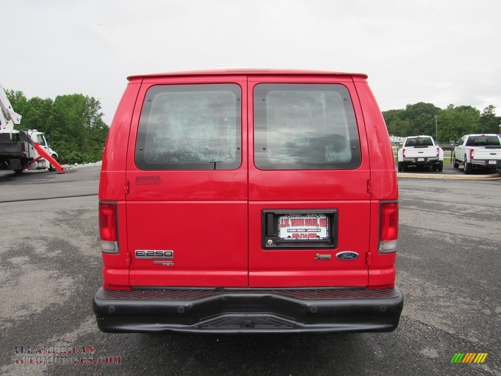 2014 E-Series Van E250 Cargo Van - Vermillion Red / Medium Flint photo #4