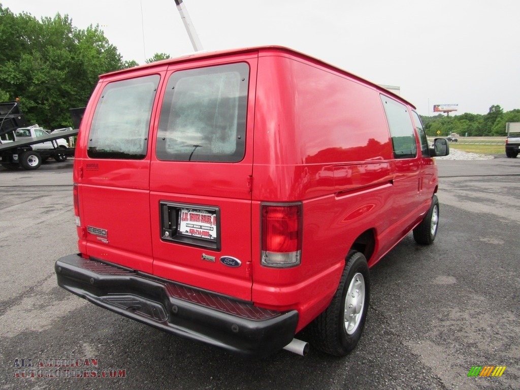2014 E-Series Van E250 Cargo Van - Vermillion Red / Medium Flint photo #5