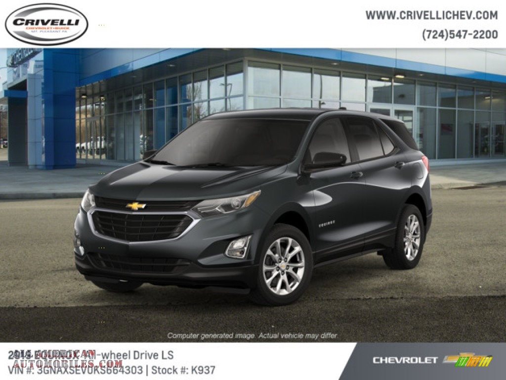 2019 Equinox LS AWD - Nightfall Gray Metallic / Medium Ash Gray photo #1