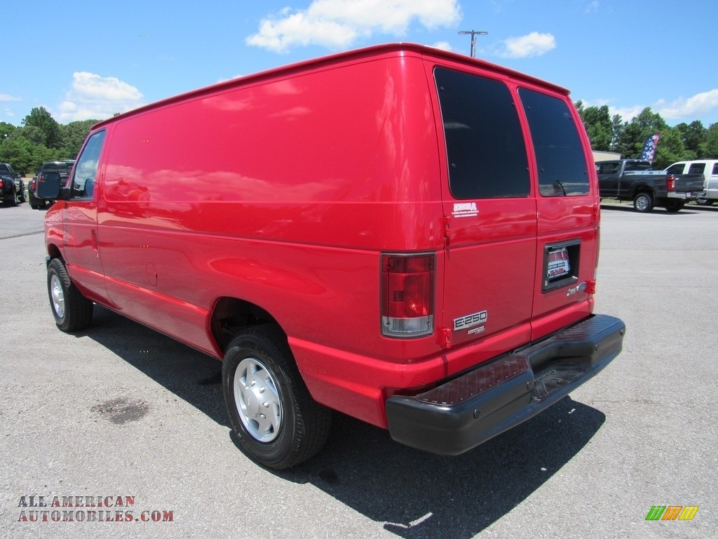 2013 E Series Van E250 Cargo - Vermillion Red / Medium Flint photo #3