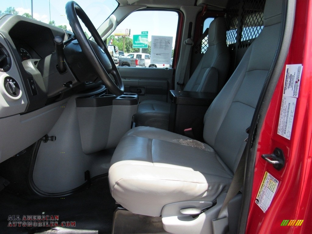 2013 E Series Van E250 Cargo - Vermillion Red / Medium Flint photo #27