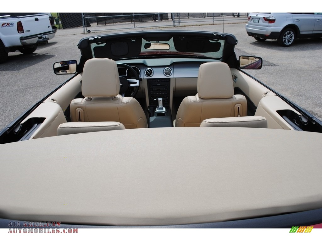 2006 Mustang GT Premium Convertible - Redfire Metallic / Light Parchment photo #21