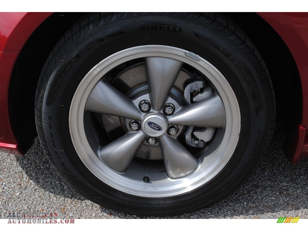 2006 Mustang GT Premium Convertible - Redfire Metallic / Light Parchment photo #25