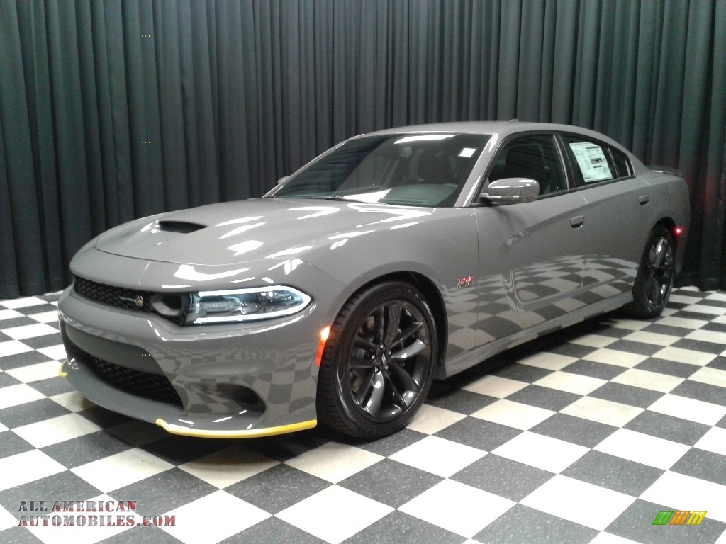 2019 Charger R/T Scat Pack - Destroyer Gray / Black photo #2