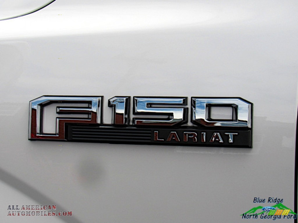 2019 F150 Lariat SuperCrew 4x4 - White Platinum / Light Camel photo #38