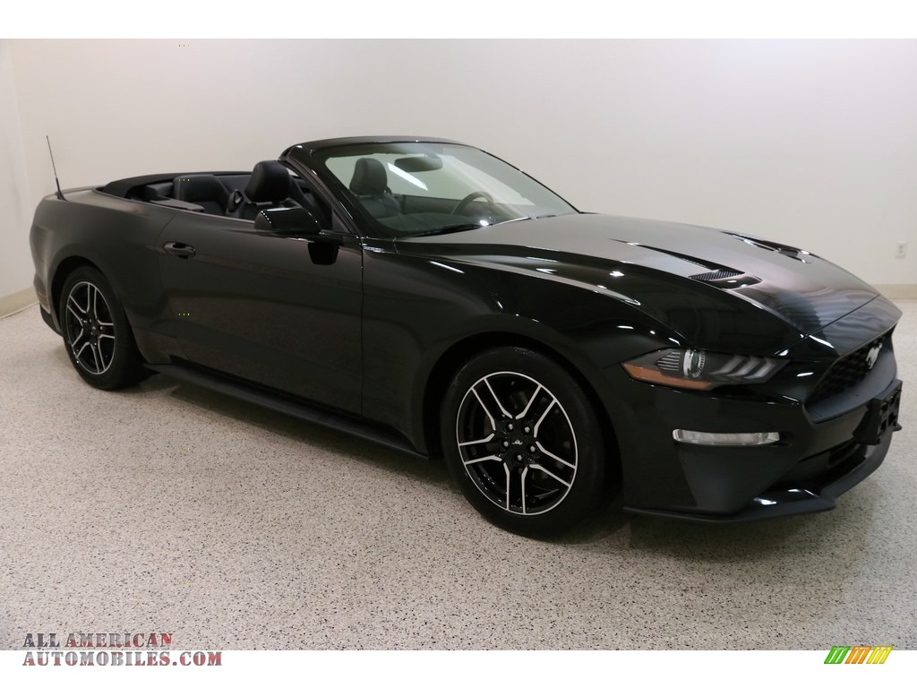 Shadow Black / Ebony Ford Mustang EcoBoost Convertible