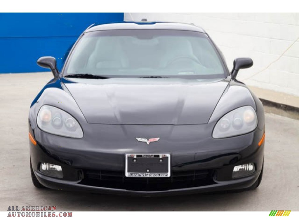 2005 Corvette Coupe - Black / Steel Grey photo #6